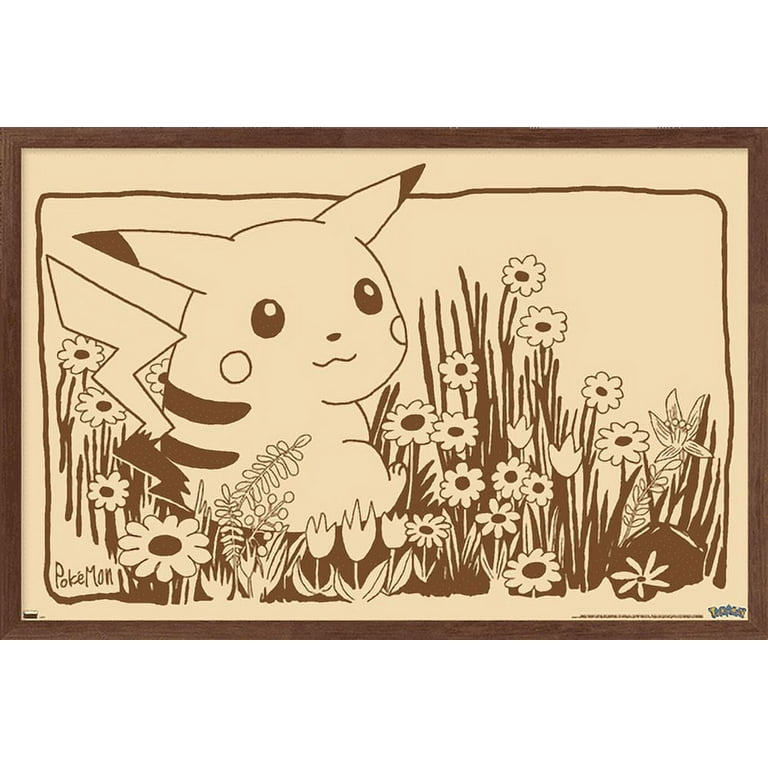 Pokémon - Pikachu, Eevee, And Its Evolutions Wall Poster, 14.725 x 22.375  