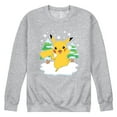 thumbnail image 1 of Pokémon - Pikachu Snowball Fight - Men's Crew Fleece Sweatshirt, 1 of 5