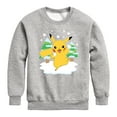 thumbnail image 1 of Pokémon - Pikachu Snowball Fight - Youth Crew Fleece Sweatshirt, 1 of 5