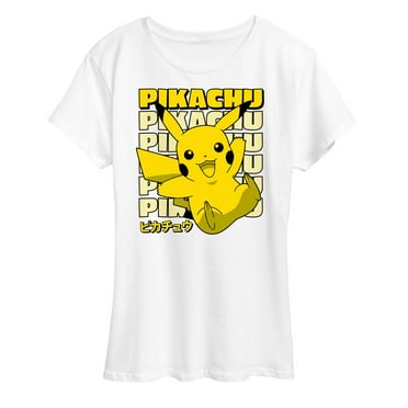 Pokémon - Pikachu Stack Katakana - Women's Short Sleeve Graphic T-Shirt