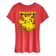 thumbnail image 1 of Pokémon - Pikachu Stack Katakana - Women's Short Sleeve Graphic T-Shirt, 1 of 5