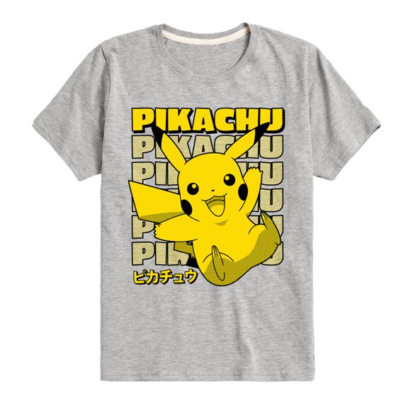 Pokémon - Pikachu Stack - Toddler And Youth Short Sleeve T-Shirt