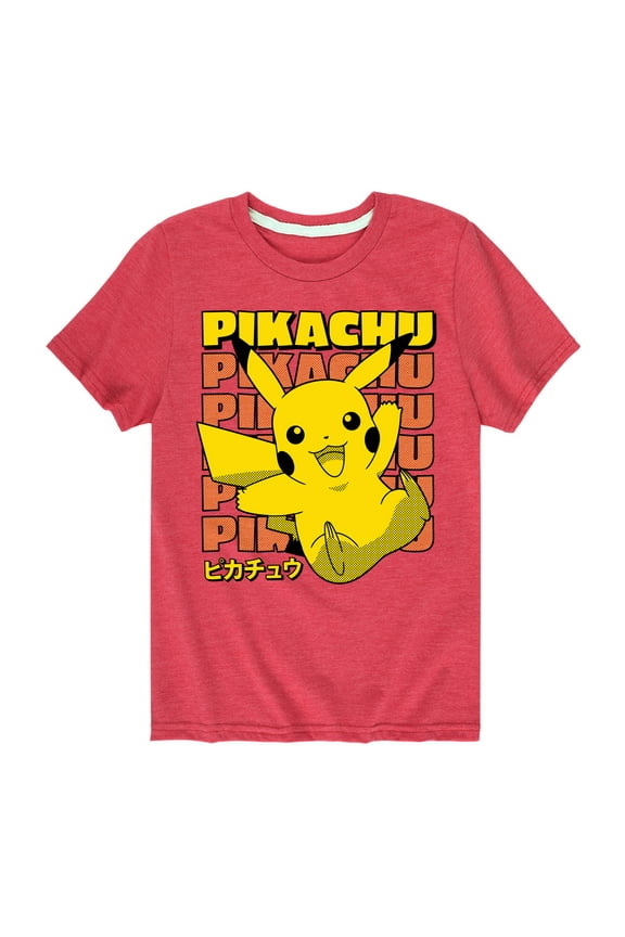 Pokémon - Pikachu Stack - Toddler And Youth Short Sleeve T-Shirt