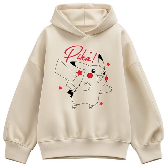 Pokémon - Pikachu Stars - Women's Oversized Fleece Hoodie Sweatshirt