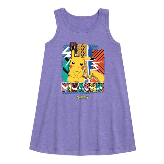 Pokémon - Pikachu Summer Pattern - Youth Girls A-line Dress