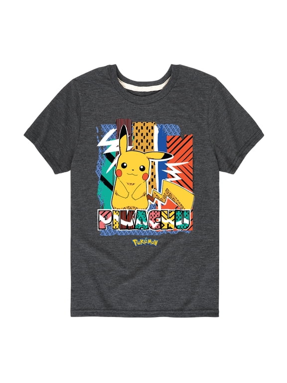 Pokémon - Pikachu Pattern Boys' Short Sleeve Graphic T-Shirt