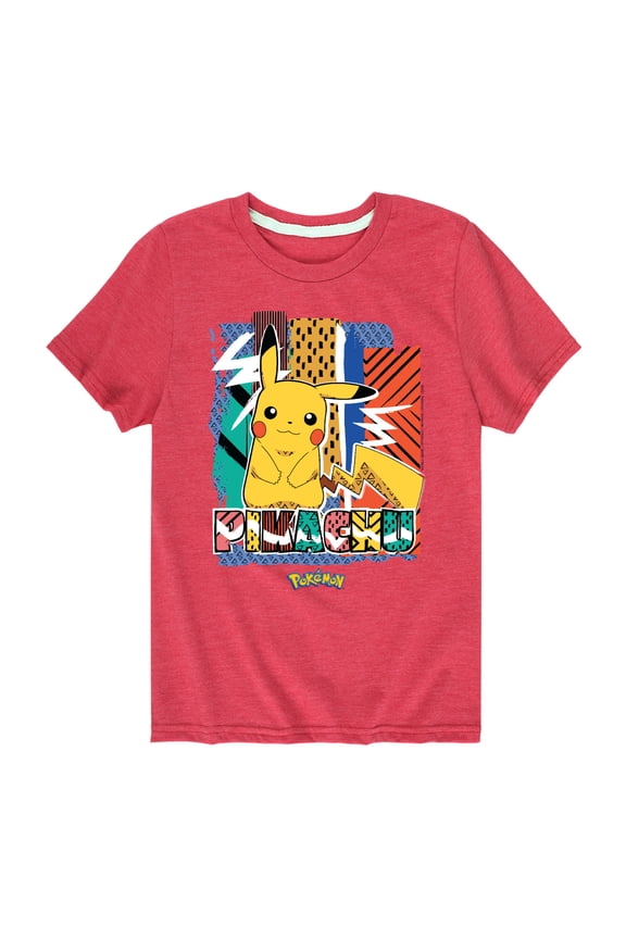 Pokémon - Pikachu Summer Pattern - Youth Short Sleeve Graphic T-Shirt