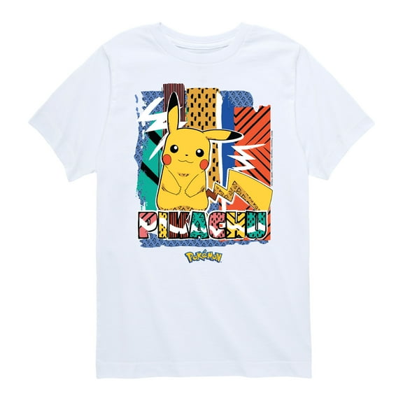 Pokémon - Pikachu Summer Pattern - Youth Short Sleeve Graphic T-Shirt