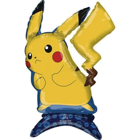 Pokémon Pikachu Table Centerpiece Balloon Inflate with Air 24" Tall