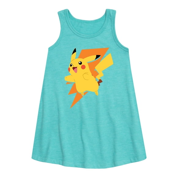 Pokémon - Pikachu Thunderbolt - Youth Girls A-line Dress