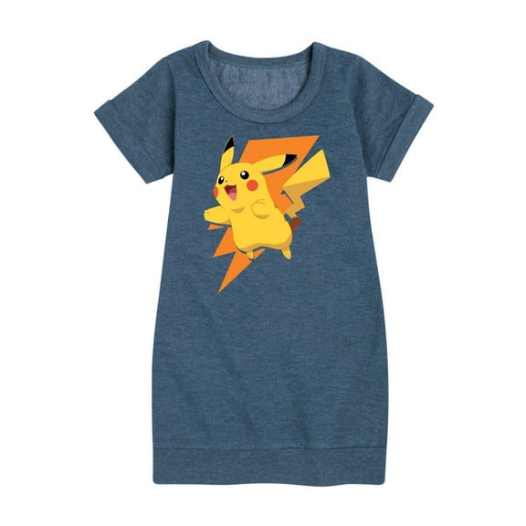 Pokémon - Pikachu Thunderbolt - Youth Girls Fleece Dress