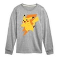 thumbnail image 1 of Pokémon - Pikachu Thunderbolt - Youth Long Sleeve Graphic T-Shirt, 1 of 5