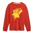 thumbnail image 1 of Pokémon - Pikachu Thunderbolt - Youth Long Sleeve Graphic T-Shirt, 1 of 5