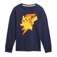 thumbnail image 1 of Pokémon - Pikachu Thunderbolt - Youth Long Sleeve Graphic T-Shirt, 1 of 5