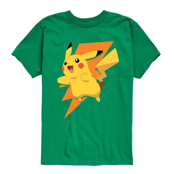 Pokémon - Pikachu Thunderbolt - Youth Short Sleeve Graphic T-Shirt