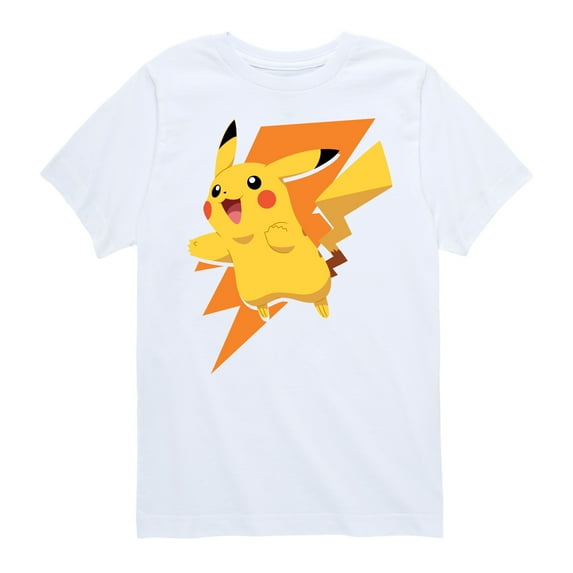 Pokémon - Pikachu Thunderbolt - Youth Short Sleeve Graphic T-Shirt