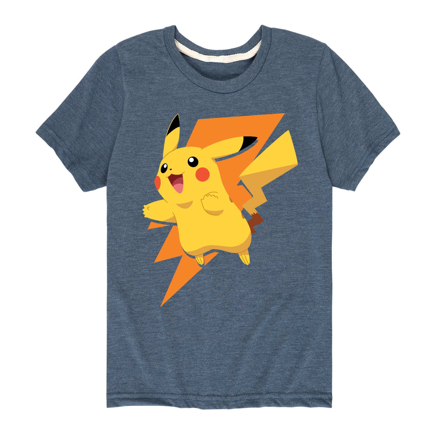 Pok mon Pikachu Thunderbolt Youth Short Sleeve Graphic T Shirt