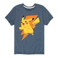 thumbnail image 1 of Pokémon - Pikachu Thunderbolt - Youth Short Sleeve Graphic T-Shirt, 1 of 5