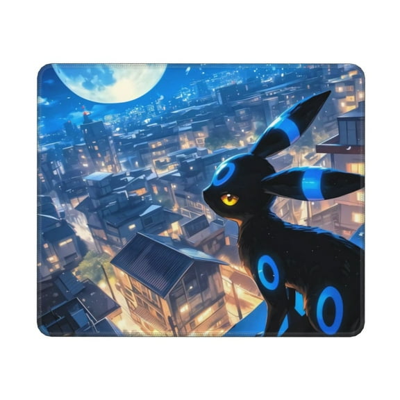 Pokmon-Pikachu Umbreon Mousepad Non-Slip Rubber Base Mouse Pads for Computers Laptop Office Desk Accessories Mouse pad 1pc,10X12In