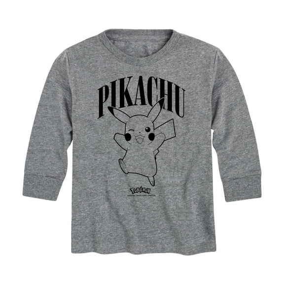 Pokémon - Pikachu Wink - Youth Long Sleeve Graphic T- Shirt