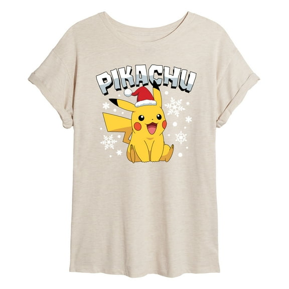 Pokémon  - Pikachu With Hat - Juniors Muscle T-Shirt