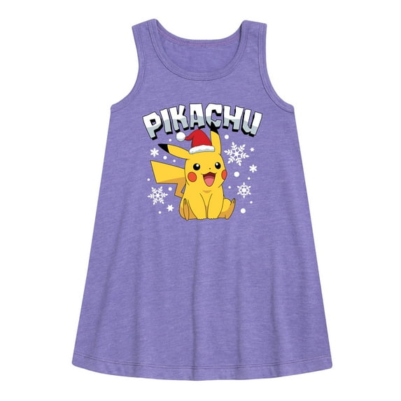 Pokémon - Pikachu With Hat - Youth Girls A-line Dress