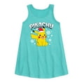 thumbnail image 1 of Pokémon - Pikachu With Hat - Youth Girls A-line Dress, 1 of 4