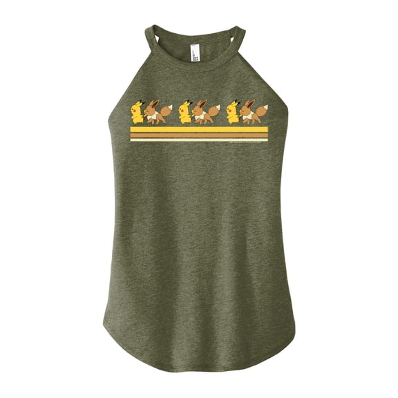 Pokémon - Pikachu and Eevee - Juniors High Neck Tank Top