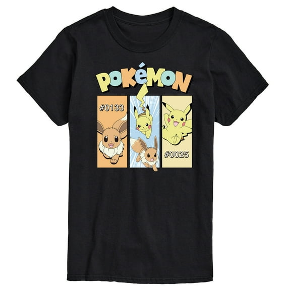 Pokémon - Pikachu and Eevee Pastel - Men's Short Sleeve Graphic T-Shirt