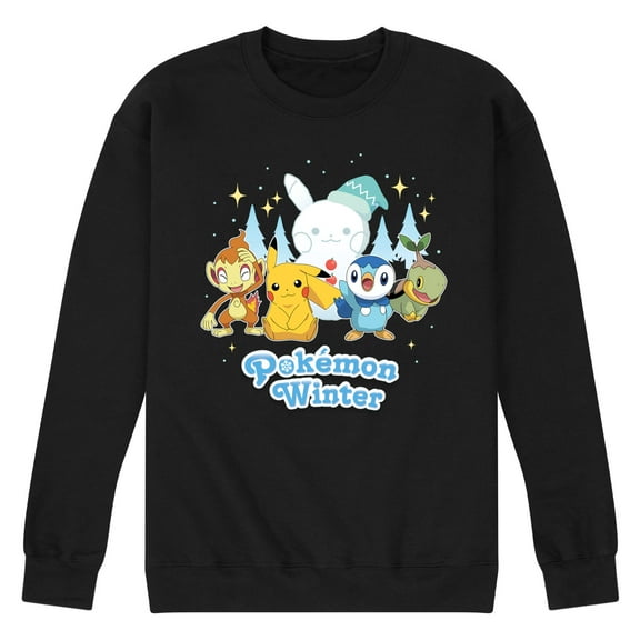 Pokémon - Pikachu and Friends Pokemon Winter - Men's Crew Fleece Sweatshirt