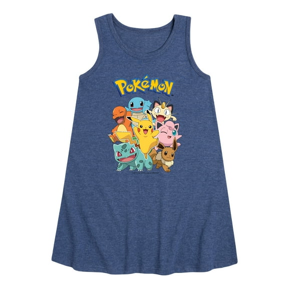 Pokémon - Pikachu and Friends - Youth Girls A-line Dress