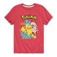 thumbnail image 1 of Pokémon - Pikachu and Friends - Youth Short Sleeve Graphic T- Shirt, 1 of 5