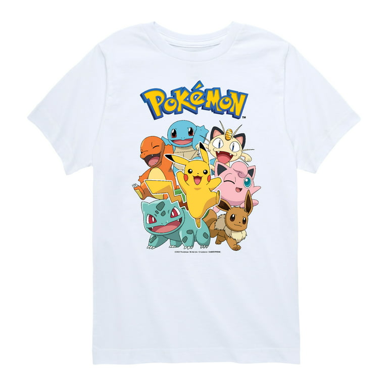 - Pikachu - Youth Short Sleeve Graphic T- Shirt - Walmart.com