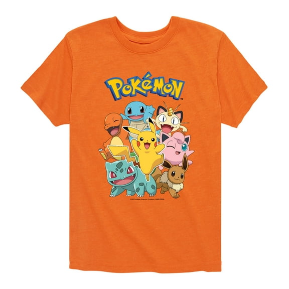 Pokémon - Pikachu and Friends - Youth Short Sleeve Graphic T- Shirt