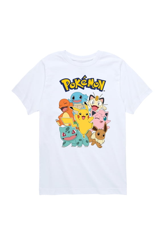 Pokémon - Pikachu and Friends - Youth Short Sleeve Graphic T- Shirt