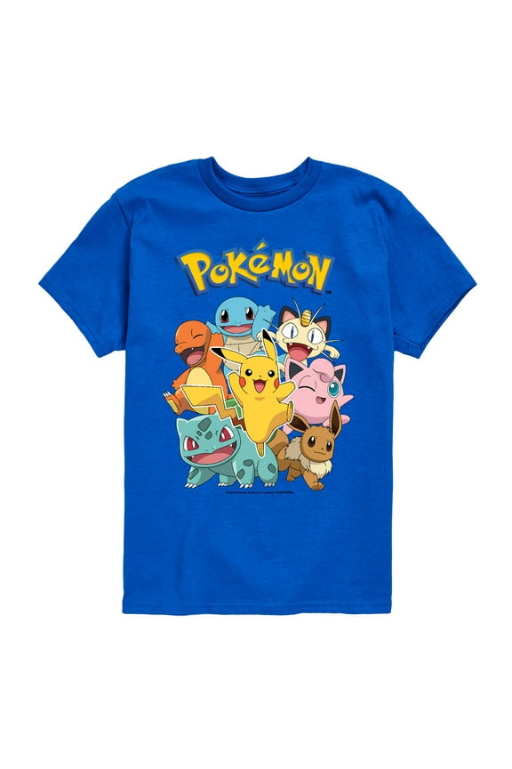 - Pikachu and Friends - Youth Short Sleeve Graphic T- Shirt