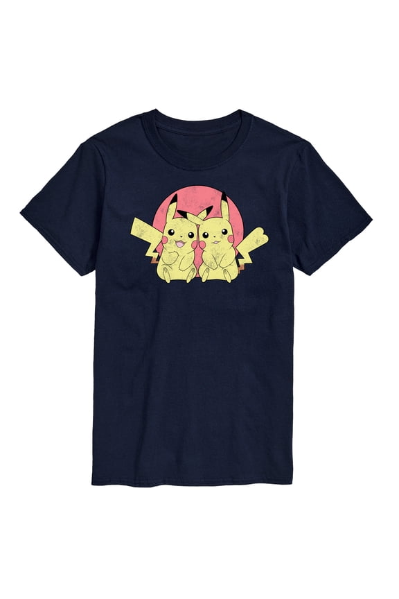 Pokémon - Pikachus In Circle-Men's Short Sleeve Graphic T-Shirt