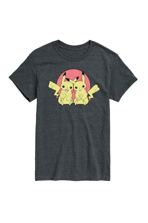 Pokémon - Pikachus In Circle-Men's Short Sleeve Graphic T-Shirt