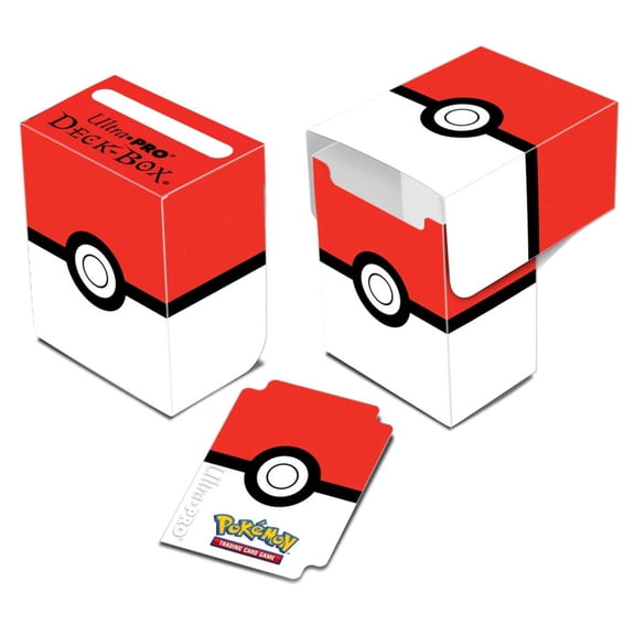 Pokmon Pok Ball Red and White Full-View Deck Box