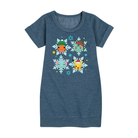 Pokémon - Poké Flakes - Youth Girls Fleece Dress