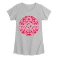 thumbnail image 1 of Pokémon - Pokéball Hearts Fitted Short Sleeve Graphic T-Shirt, 1 of 3