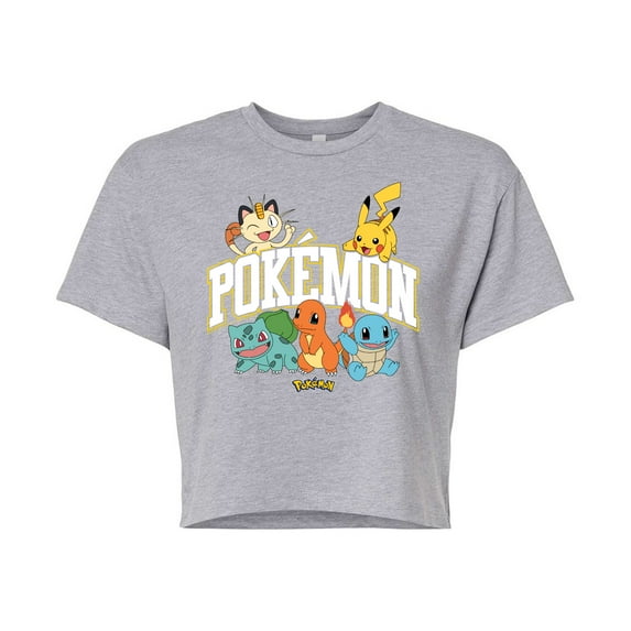 Pokémon - Pokémon Athletic - Juniors Cropped Cotton Blend T-Shirt