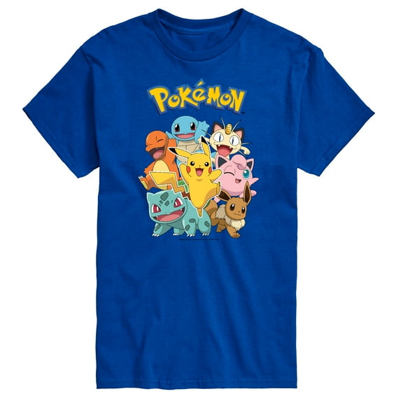 Pokémon - Pokémon Character Group - Men's Short Sleeve Graphic T-Shirt