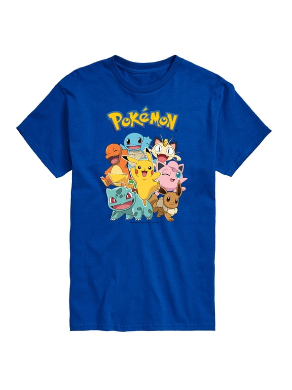 Pokémon - Pokémon Character Group Men's Short Sleeve Graphic T-Shirt