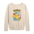 thumbnail image 1 of Pokémon - Pokémon Character Group - Women's Lightweight French Terry Long Sleeve Shirt, 1 of 5