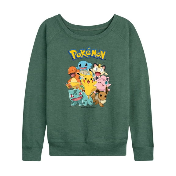 Pokémon - Pokémon Character Group - Women's Lightweight French Terry Long Sleeve Shirt