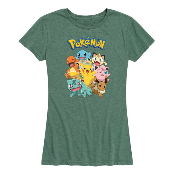 Pokémon - Pokémon Character Group - Women's Short Sleeve Graphic T-Shirt