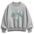 thumbnail image 1 of Pokémon - Pokémon Collegiate Arch - Ladies Oversized Fleece Crew Sweatshirt, 1 of 3