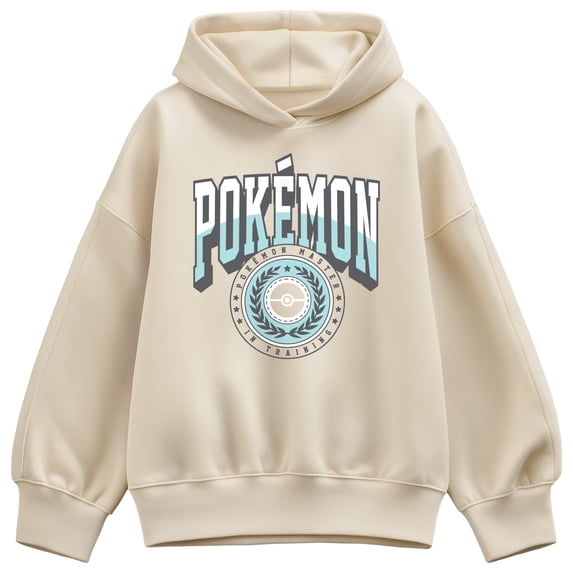 Pokémon - Pokémon Collegiate Arch - Ladies Oversized Fleece Hoodie Sweatshirt