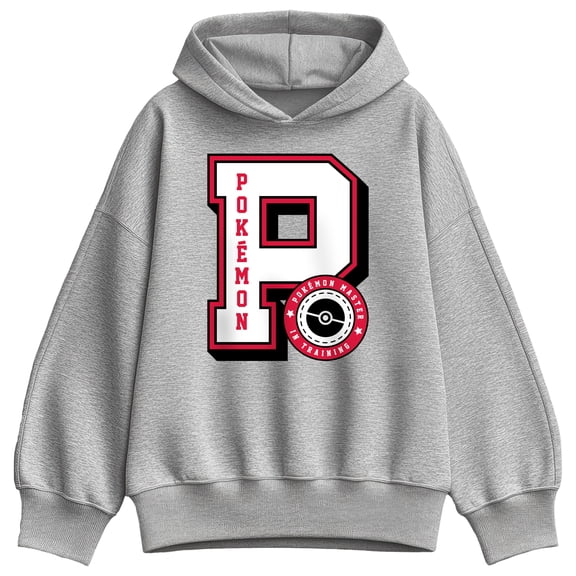 Pokémon - Pokémon Collegiate Letter - Ladies Oversized Fleece Hoodie Sweatshirt